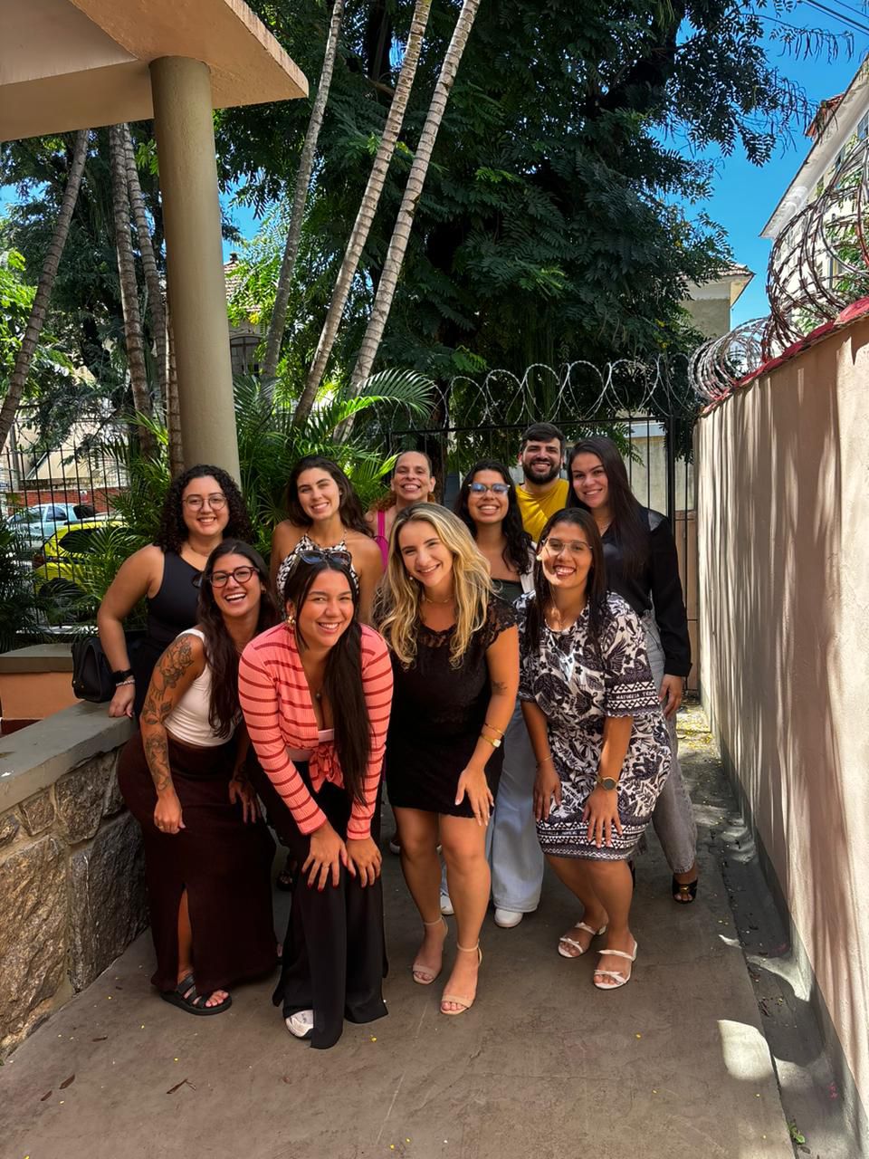Foto com alunos